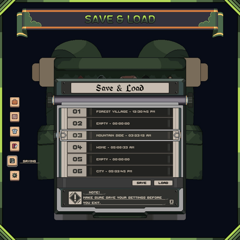 Backpack Inventory Ui Design Pocket Inventory Series #8 : BackPack by Humble Pixel