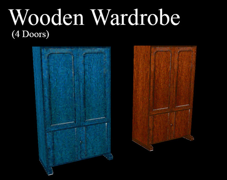 PSX Assets - Wardrobe Kit (Doors and Drawers) by sourpickle35