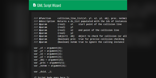 Cover image for GML Script Wizard