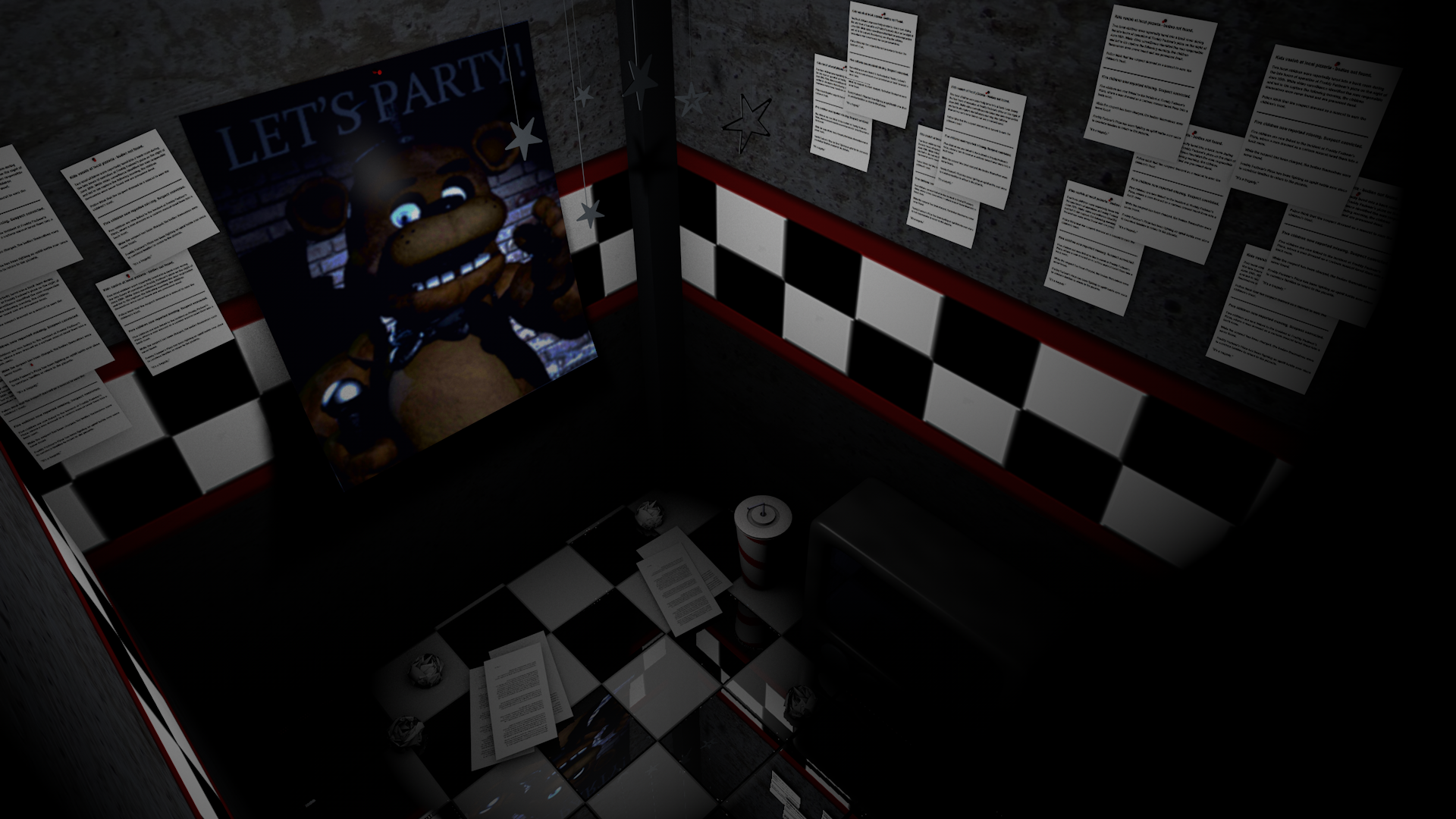 BunnySprite on X: Fnaf 1 map #fnaf #fnaf1