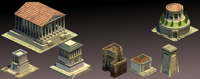 Ancient Buildings 2: Classical building sprites by Beelim Solutions