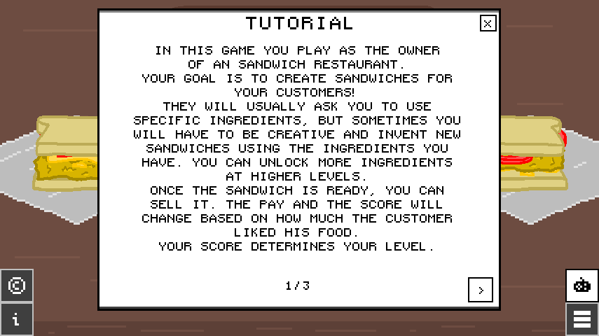 The Tutorial Menu