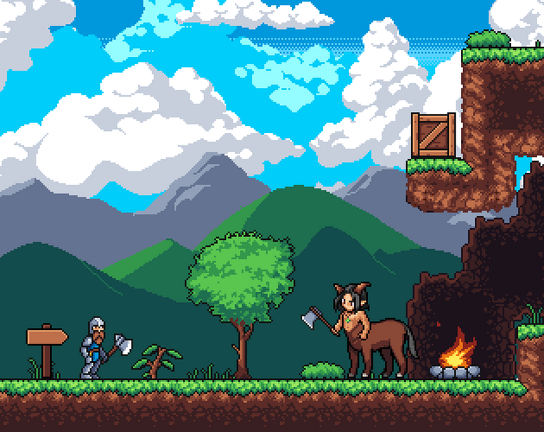 Fantasy Tileset 2D Pixel Art by Mattz Art