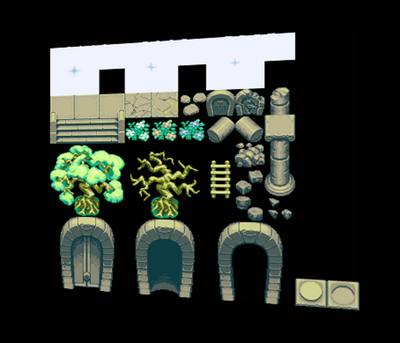 Sky Island Animated Tileset By Caturra