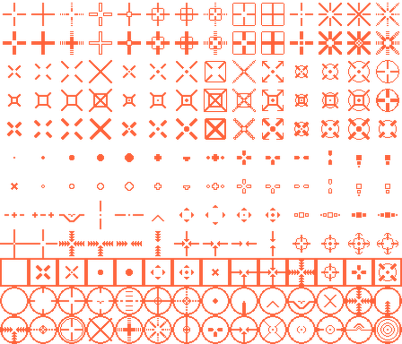 160+ Cursors Crosshairs - Pack (32x32) by Kaboff