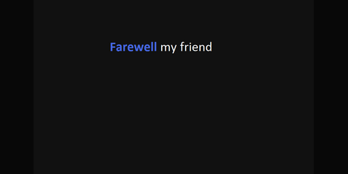 Cover image for Farewell my friend