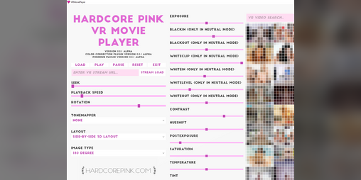 Cover image for Hardcore Pink - VR Movie Player (NSFW)