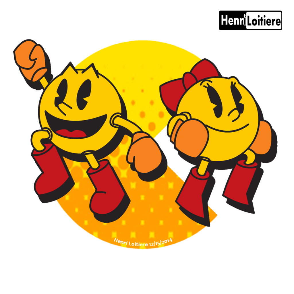 Pac-Man and Ms. Pac-Man by Skamr