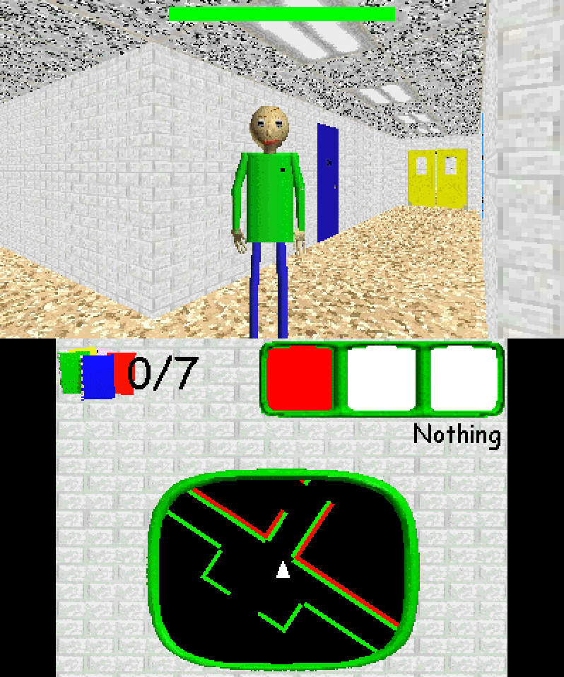 Screenshot 3 for Baldi's Basics 3DS