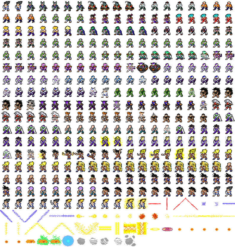 DBZ Sprite Resources By DarkCybernetics