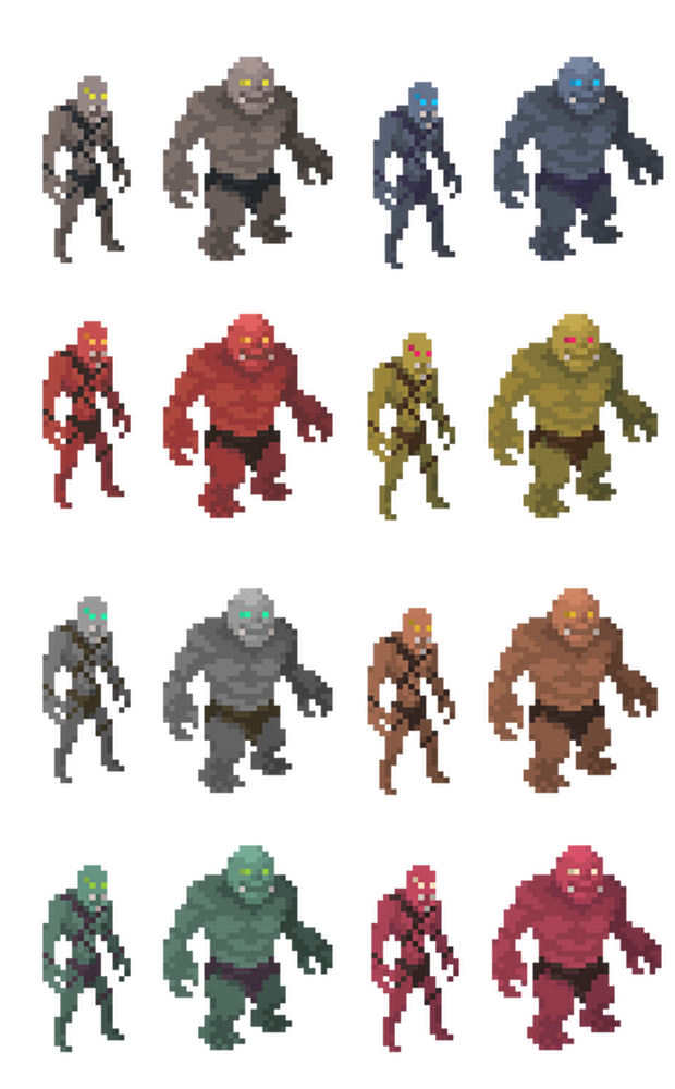 Demon 2 - Top Down Pixel Art Character Assets by sanctumpixel