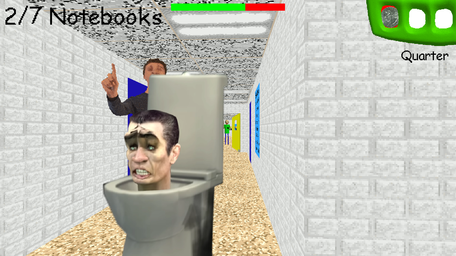 Skibidi G-Man Toilet Helps Baldi by First PrizeGames