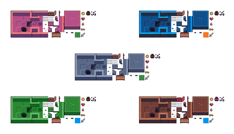 Free CC0 Top Down Tileset Template Pixel Art by RGS_Dev