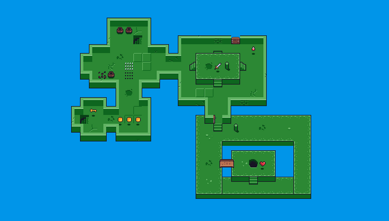 Free CC0 Top Down Tileset Template Pixel Art by RGS_Dev