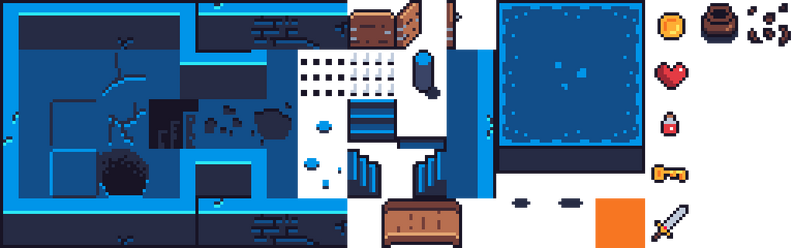 Free CC0 Top Down Tileset Template Pixel Art by RGS_Dev