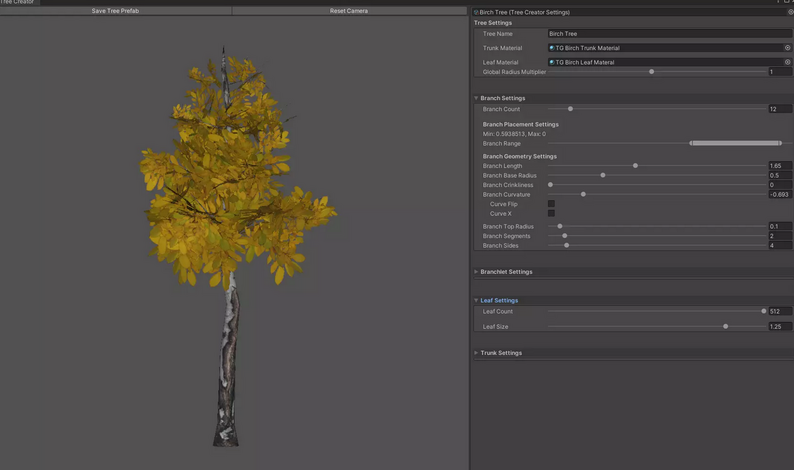 Treeator - Tree Creator | Unity Asset by awtdev