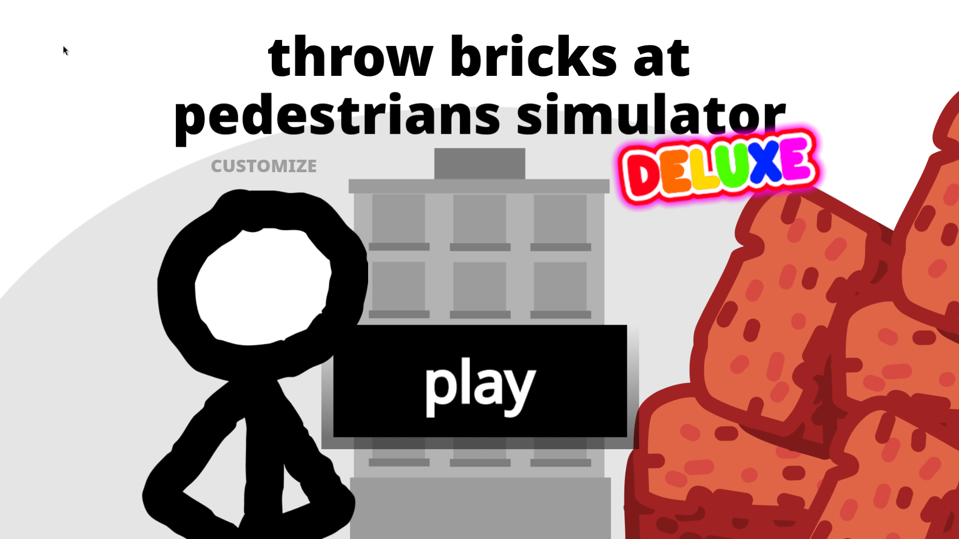 Throw Bricks at Pedestrians Simulator by DogeisCut, illogicalapple