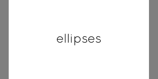 Cover image for Ellipses