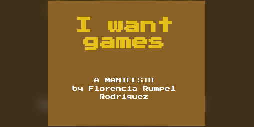 Cover image for I want games