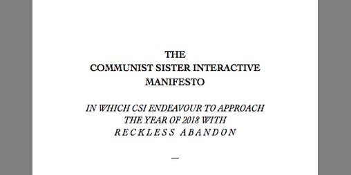 Cover image for The Communist Sister Interactive Manifesto