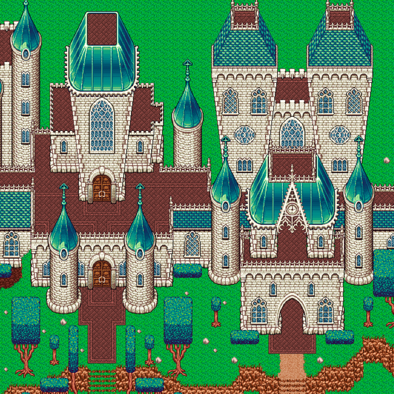 Ivory Castle Tileset by AlexPixels