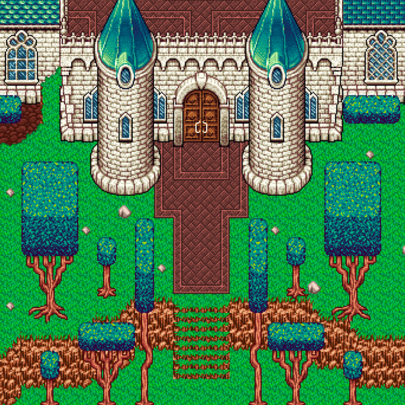 Ivory Castle Tileset by AlexPixels