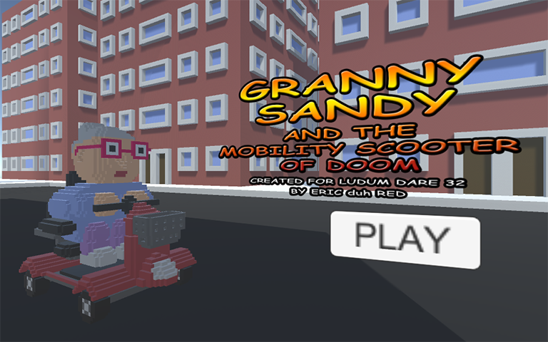 Cover image for Granny Sandy and the Mobility Scooter of Doom