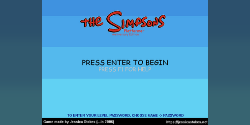 Cover image for The Simpsons Platformer