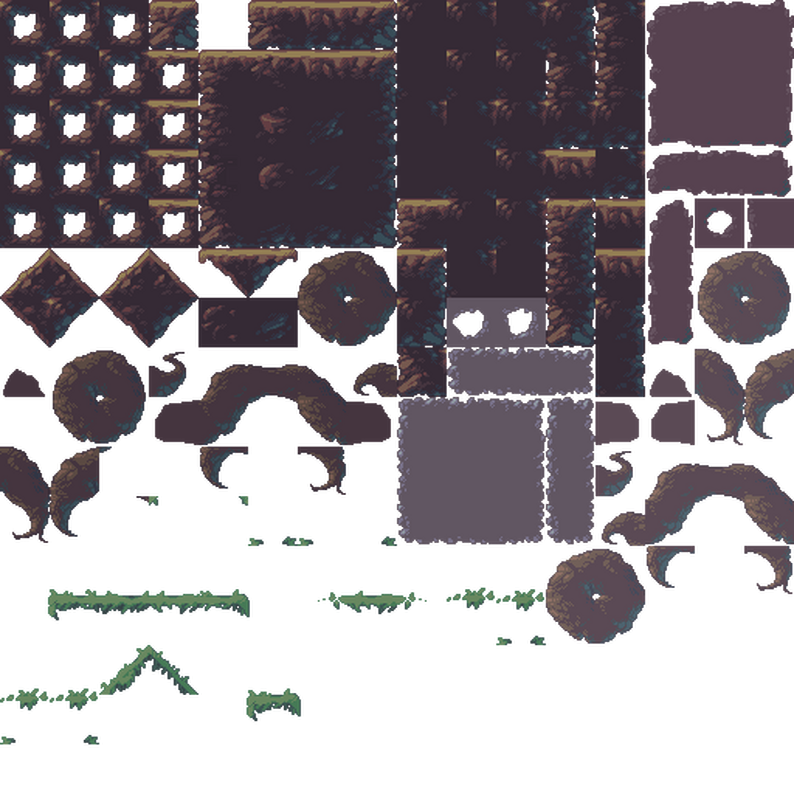 Free Platformer Tileset (150+ tiles) by Volcanojungle