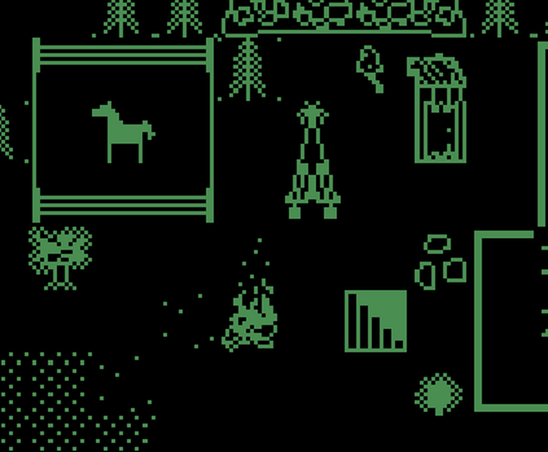 1 Bit B/W Adventure Tileset (Pack 1) by Figerox Studios
