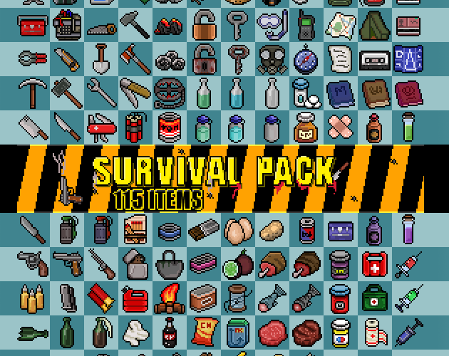 Survival Game Items - Game Sprites