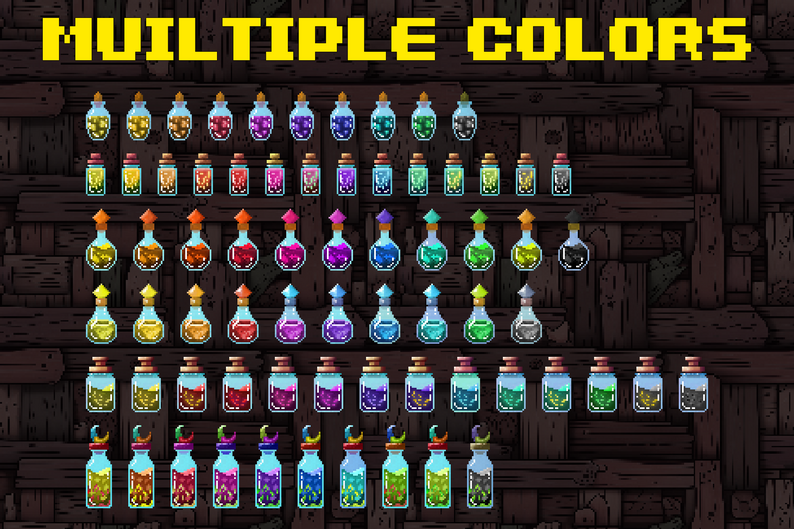 FREE Pixel Art Potion Pack - Animated by karsiori