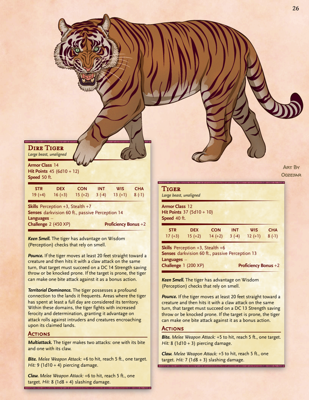 Screenshot 2 for Growing Pets and Animals Statblocks