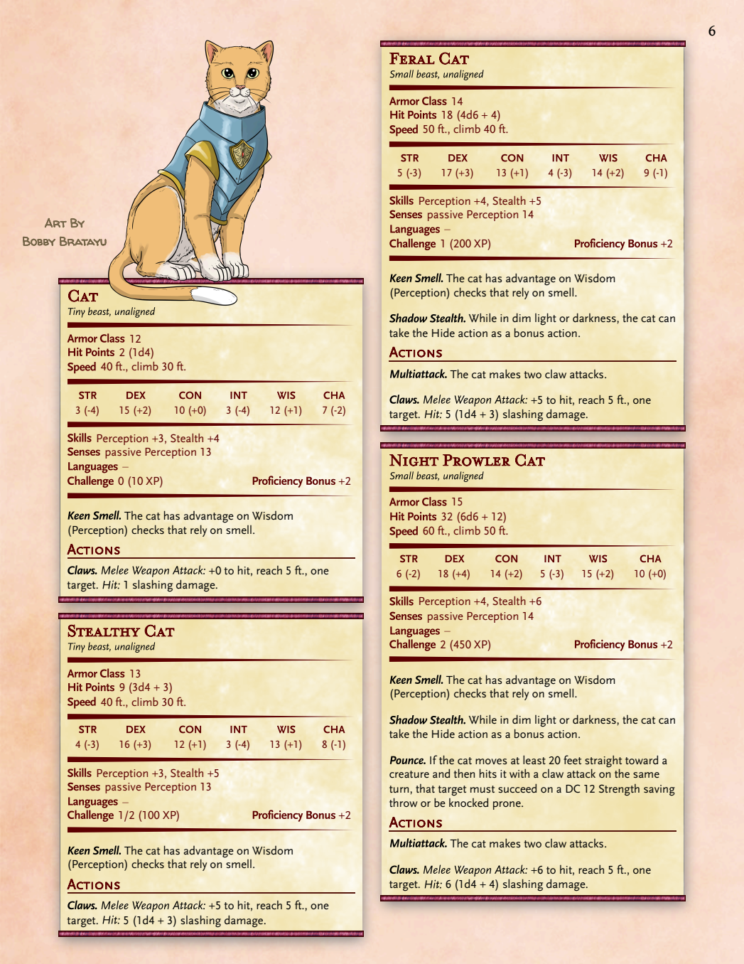 Screenshot 3 for Growing Pets and Animals Statblocks