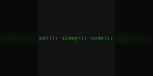Cover image for eat(); sleep(); code();