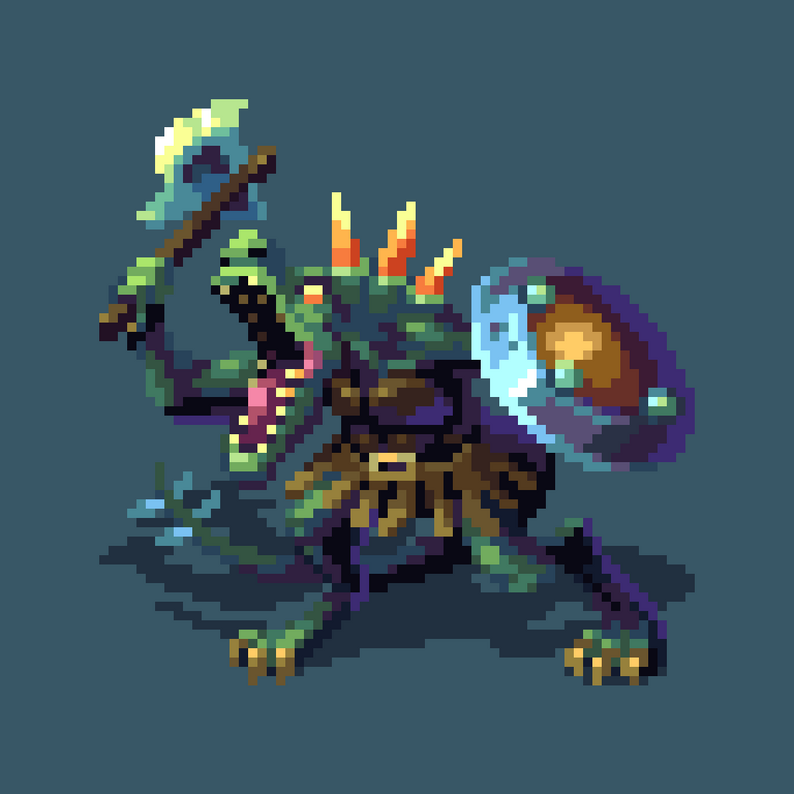 Pixel 50 16-Bit Designer Fantasy Monsters by Thomas Feichtmeir 