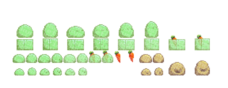x4 Animated Pixel Grass Slimes Asset Pack 4 FREE by sovietshnuckums ...