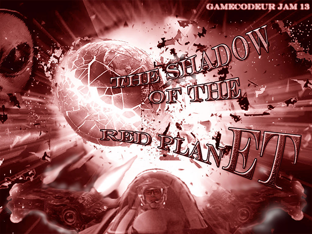 The shadow of the red planet