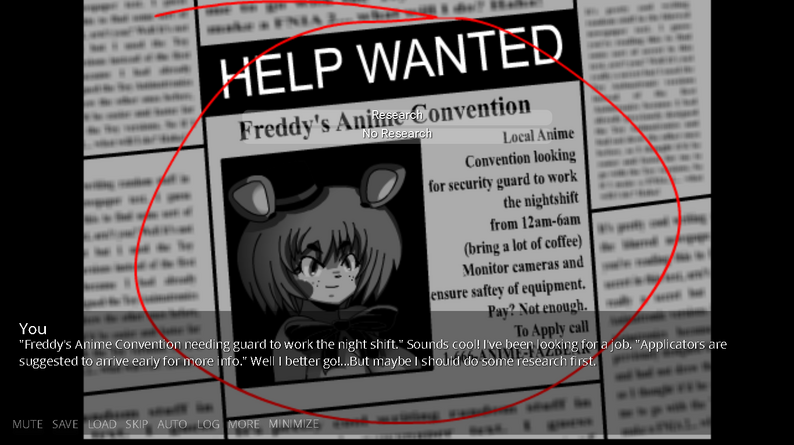 Fnirpg Five Nights in Anime: The Visual Novel ReBuilt by Internautas