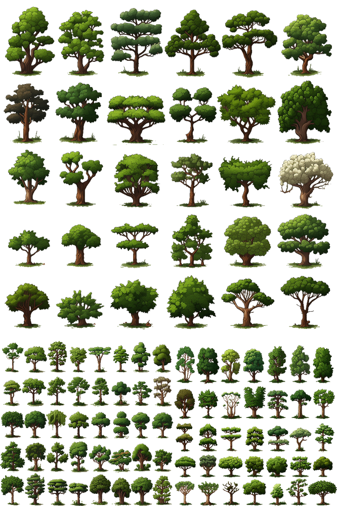 [AI]2D_Trees_Sprite_Asset_Pack_No2 by TRMakleSoundie