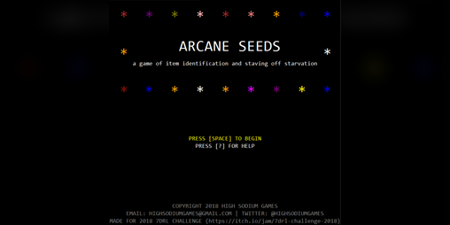Cover image for Arcane Seeds