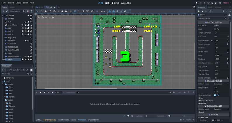 Top Down Racing Template - Godot by RNB Games
