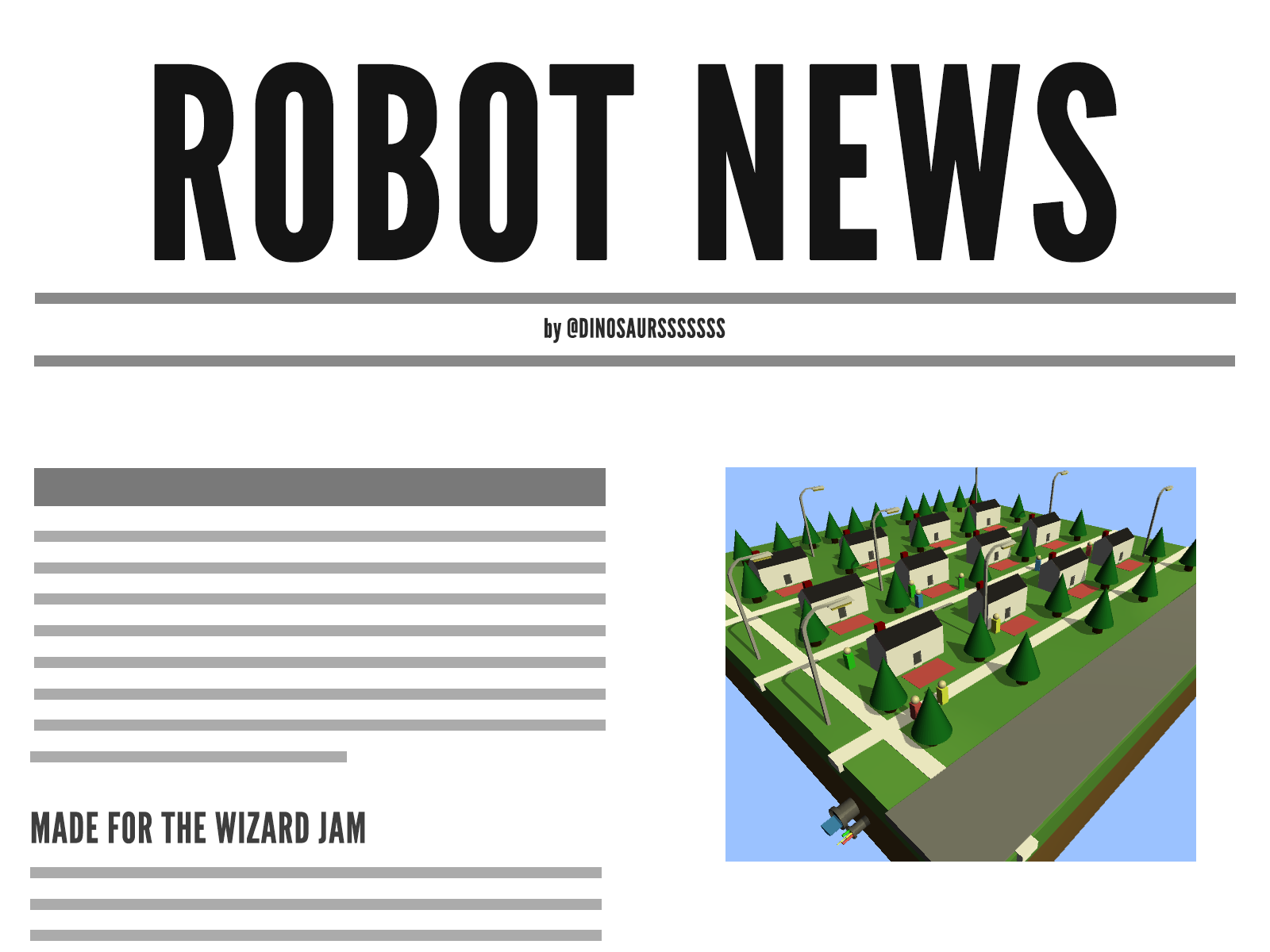 Cover image for Robot News