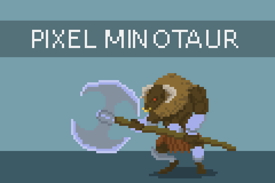 animated pixel minotaur by rvros why don t you get a job download