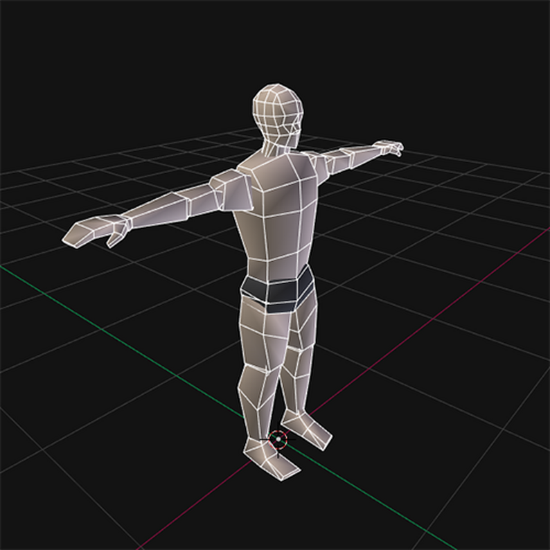 Ps1 Character Rig PSX Male Character (Rigged) by RedFoxster