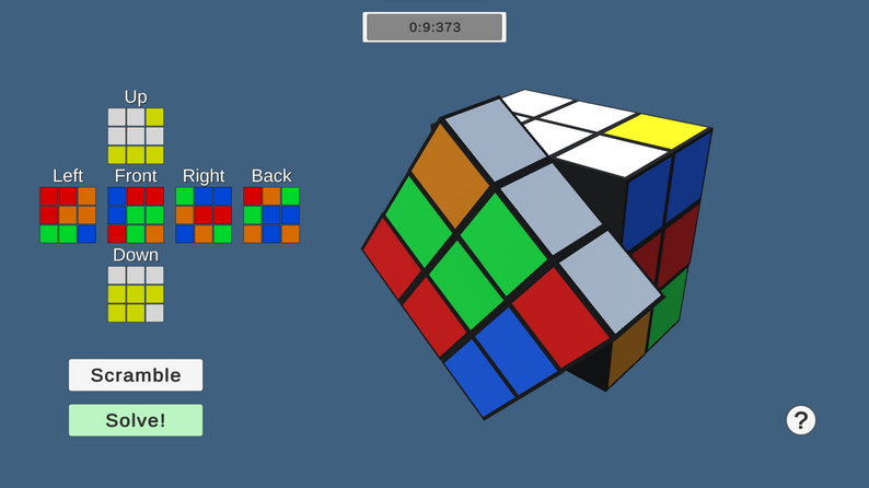 Rubik's Cube Simulator by Gomka