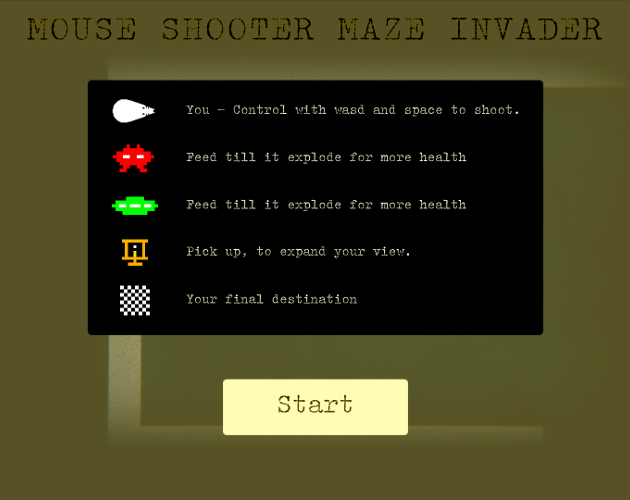 Mouse Shooter Maze Invader.. Aka, Throw the cheese. by INCD021