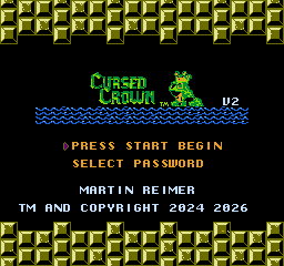 Screenshot 2 for CURSED CROWN v2 (NES)