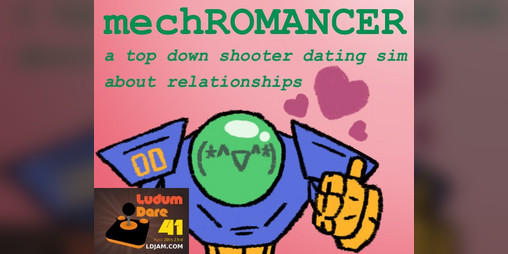 Cover image for mechROMANCER : a top down shooter dating sim about relationships