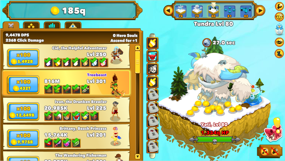 Clicker Heroes by playsaurus